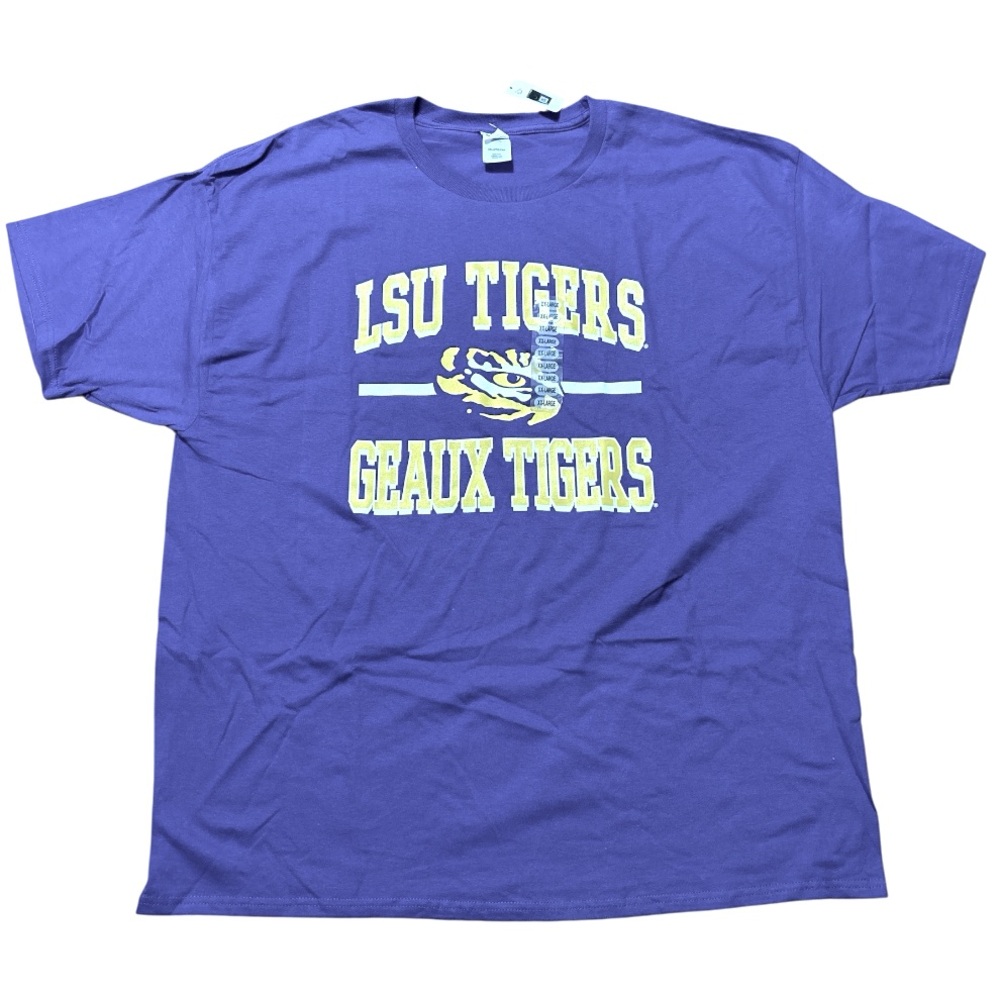 Hanes LSU Collegiate Football Tigers Graphic Tee